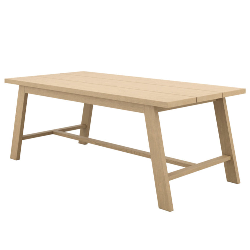 Bourton Latte Wood Dining Table | 8 Seater
